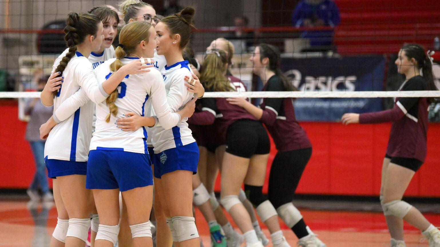 'We're not going to hang our heads': Linville Hill Christian girls volleyball thrilled with silver after falling in state title match